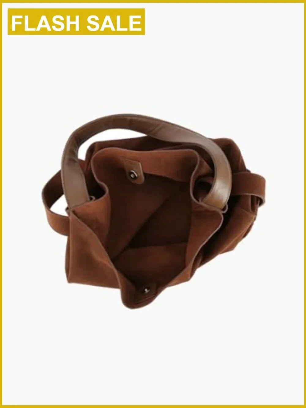 2-in-1 Genuine Suede Hobo Handbag Tote Purse Shoulder Crossbody Travel Bag